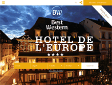 Tablet Screenshot of hotel-europe.com